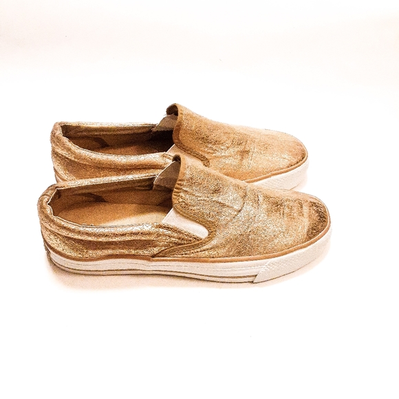 Skechers Chic Gold Slip On Sneakers - Picture 3 of 5